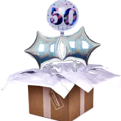 Hot 50 & Fabulous Balloon Bouquet - DELIVERED INFLATED! 50Th Birthday|Birthday Party