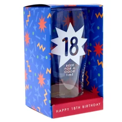Online 18 Beer For A Good Time Pint Glass 18Th Birthday|Glassware