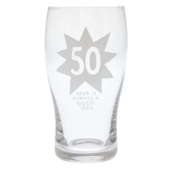 Card Factory 50 Beer Is Always A Good Idea Pint Glass