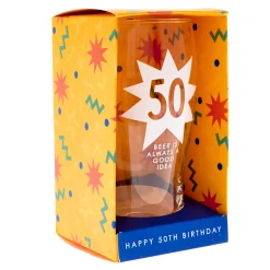 Card Factory 50 Beer Is Always A Good Idea Pint Glass