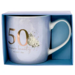 Sale 50 Bringing The Beauty To Each Day Mug In A Box 50Th Birthday|Mugs