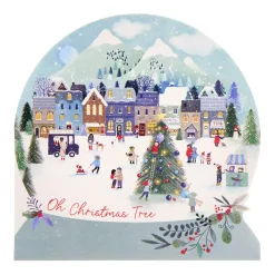 16 Charity Christmas Cards - Cutout Snowglobes (2 Designs) Christmas