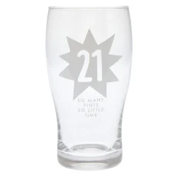 New 21 So Many Pints So Little Time Pint Glass 21St Birthday|Glassware