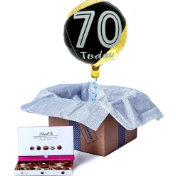 Card Factory 70 Today Birthday Balloon & Lindt Chocolate Box