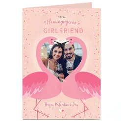 Outlet A4 Photo Valentine's Day Card - Flamingorgeous Girlfriend Photo