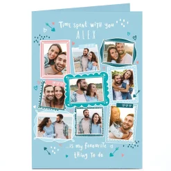 Card Factory A4 Photo Valentine's Day Card - Time Spent with You
