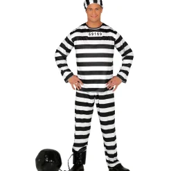 Card Factory Adult Convict Fancy Dress Costume