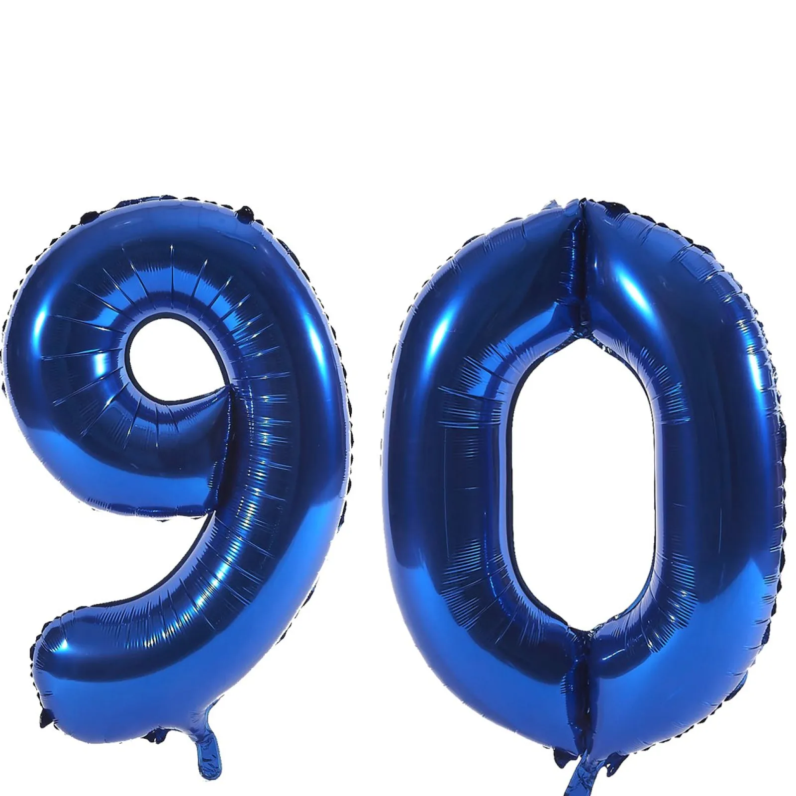 Discount Age 90 Giant Foil Helium Numeral Balloons - Blue (deflated) 90Th Birthday|Balloons For Him