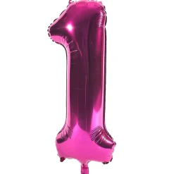 Card Factory Age 18 Giant Foil Helium Numeral Balloons - Pink (deflated)
