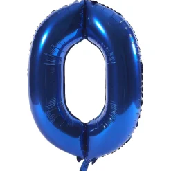 Age 60 Giant Foil Helium Numeral Balloons - Blue (deflated) 60Th Birthday|Balloons For Him