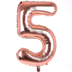 Sale Age 50 Giant Foil Helium Numeral Balloons - Rose Gold (deflated) 50Th Birthday|Anniversary Party