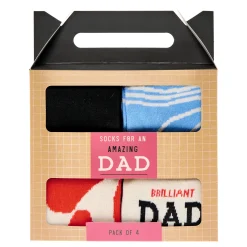 Online Amazing Dad Socks - 4 Pairs Gifts For Him
