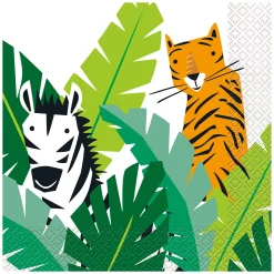 Clearance Animal Safari Party Tableware & Decorations - 16 Guests Tableware|Birthday Party