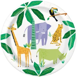 Clearance Animal Safari Party Tableware & Decorations - 16 Guests Tableware|Birthday Party