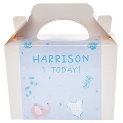 New Baby Blue Personalised Party Box 1St Birthday|Personalised Party