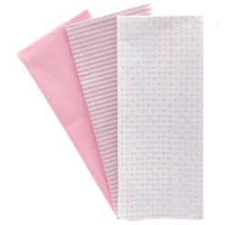 Kids Card Factory Baby Pink Patterned Tissue Paper - 6 Sheets