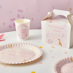 Card Factory Baby Pink Personalised Party Cup