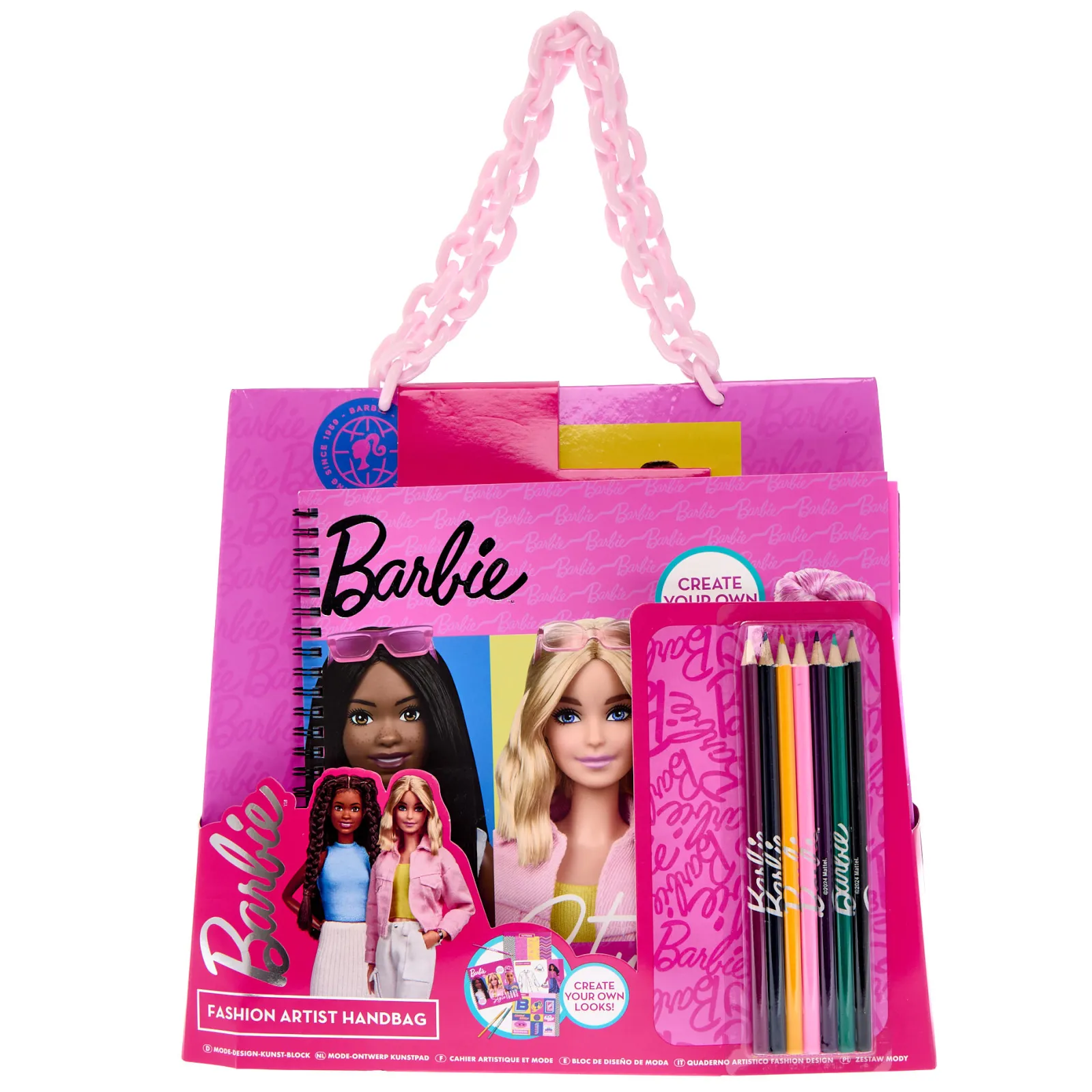 Kids Card Factory Barbie Fashion Artist Handbag