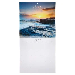 Clearance Beautiful World 2026 Square Wall Calendar Calendars & Diaries|Birthday Gifts