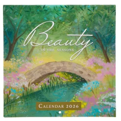 Card Factory Beauty In The Seasons 2026 Square Wall Calendar
