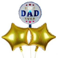 Card Factory Best Dad Ever Balloon Bouquet - DELIVERED INFLATED!