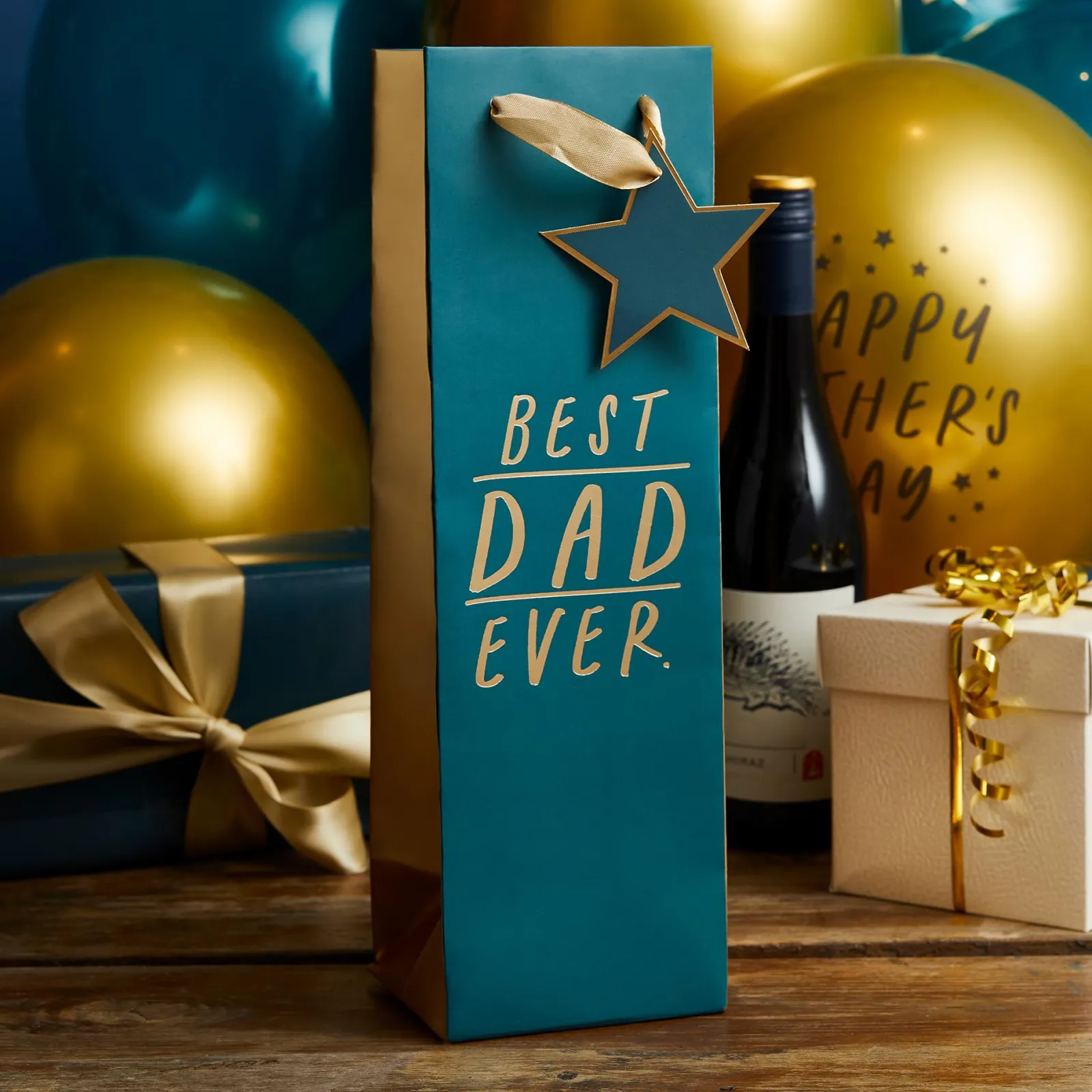 Card Factory Best Dad Ever Gift Bottle Bag