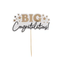 Card Factory Big Congratulations Card Cake Topper