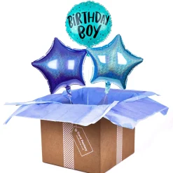 New Birthday Boy Balloon Bouquet - DELIVERED INFLATED! Kids Birthday Party|Balloons For Kids