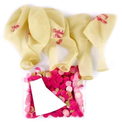 Birthday Princess Pink Confetti Balloons - Pack Of 6 Kids Birthday Party|Balloons For Kids