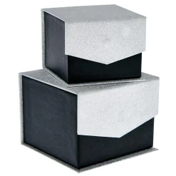 Kids Card Factory Black & Silver Jewellery Gift Boxes - Set Of 2