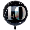 Online Black & Silver 40th Birthday 31-Inch Foil Helium Balloon 40Th Birthday|Balloons For Him