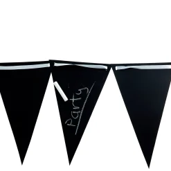 Card Factory Black Chalkboard Flag Banner With Chalk