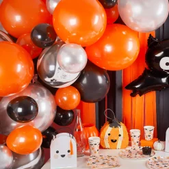 Outlet Black, Orange & Silver Balloon Arch Kit Halloween Party|Balloons For Him