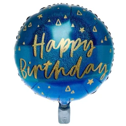 Outlet Blue & Gold Happy Birthday Balloon & Lindt Chocolate Box Birthday Party|Balloons For Him