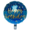 Card Factory Blue & Gold Happy Birthday 18-Inch Foil Helium Balloon