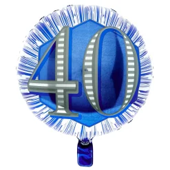 New Blue & Silver 40th Birthday Balloon Bouquet - DELIVERED INFLATED! 40Th Birthday|Birthday Party