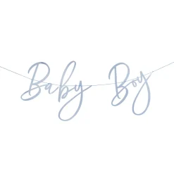 Clearance Blue Baby Boy Card Banner 2m Banners & Bunting|Baby Shower Party