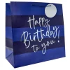 Outlet Blue Happy Birthday Giant Square Gift Bag Kids Gift Wrap For Kids|Gift Wrap For Him