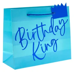 Kids Card Factory Blue Happy Birthday Gift Bags - Multipack of 3
