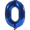 Card Factory Blue Number 0 Giant Foil Helium Balloon - INFLATED