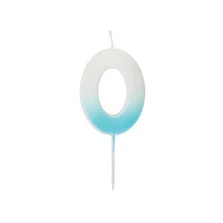 Card Factory Blue Ombre Number Cake Candle (0-9)