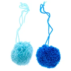 Kids Card Factory Blue Pom Pom Ribbon Trim - Pack of 3