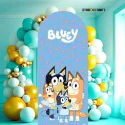 Card Factory Bluey Family Large Backdrop Cardboard Cutout