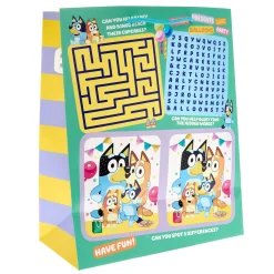 Kids Card Factory Bluey Large Portrait Gift Bag With Puzzles