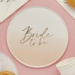 Card Factory Bride To Be Paper Plates - Pack of 8