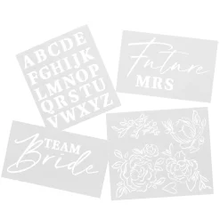 Card Factory Bride To Be Stencil Set - Pack of 4