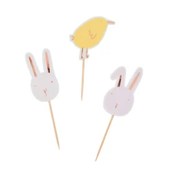 Sale Bunny & Chick Cake Picks - Pack of 6 Tableware