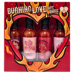 Card Factory Burning Love Hot Sauce 4 Pack