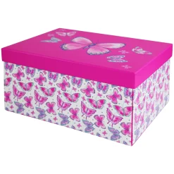 Kids Card Factory Butterflies Flat-Pack Trunk Gift Box
