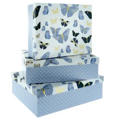 Butterfly Print Gift Boxes - Set Of 3 Kids Gift Wrap For Babies|Gift Wrap For Kids